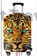 Leopar desenli valiz kılıfı