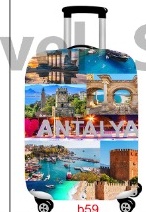 Antalya desenli valiz kılıfı