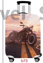 Motosiklet desenli valiz kılıfı